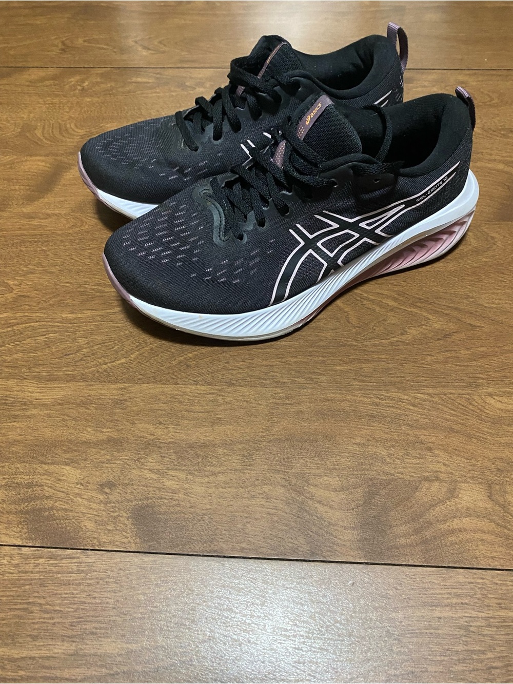 ASICS Men’s Black & Pink Running Shoes